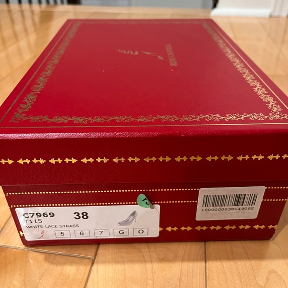 Rene Caovilla white lace strass heels, size 38 - Picture 5 of 7